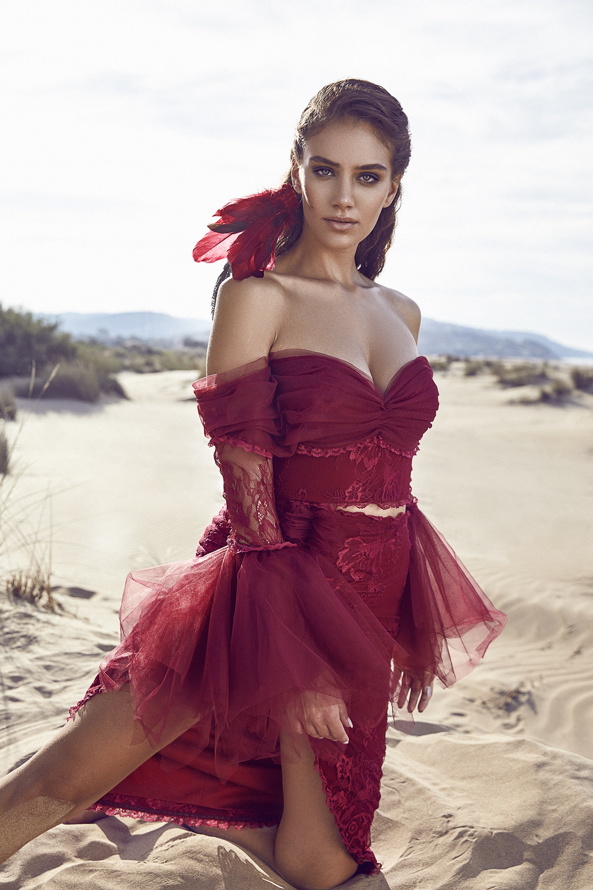 sexy redccorset dress